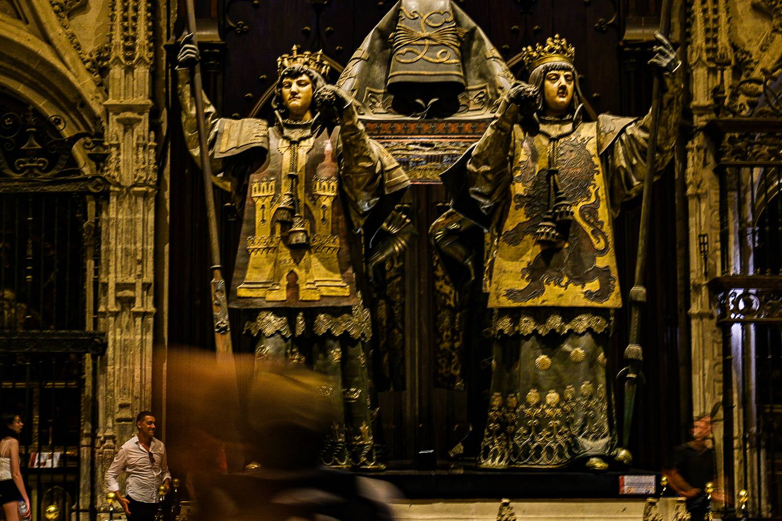 Inside shot of warriors inside of cathedral